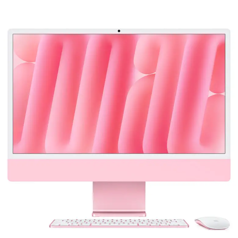 Image of Apple iMac 24"Retina Display 4,5K, Chip M4 con CPU 10‑core, GPU 10‑core, 16GB, 256GB SSD, Rosa