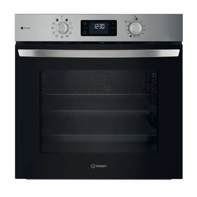 Image of Indesit IO 258HS B forno da incasso multifunzione Inox 11Funzioni totali classe A+ 71Lt Funzione Vapore, Idrolisicod077