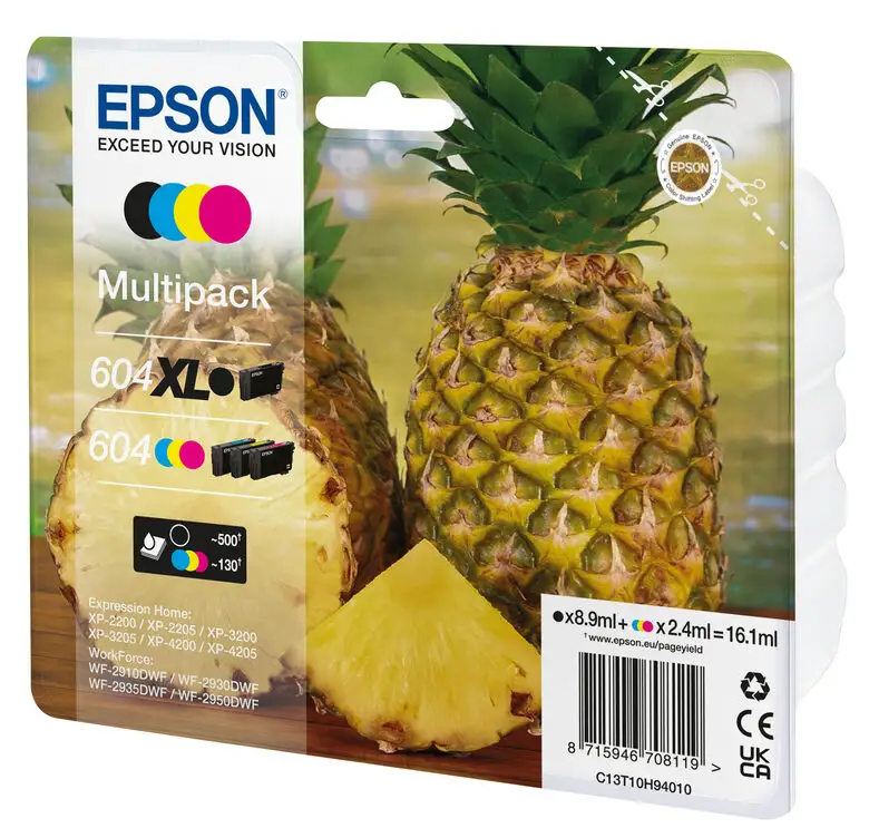 Image of Epson 604XL cartuccia Inkjet 4 pz Originale Resa elevata (XL) Nero, Ciano, Magenta, Giallo