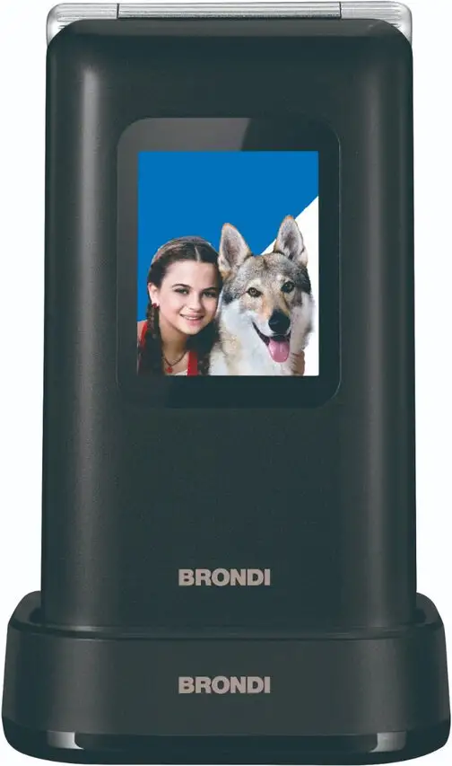 Image of Brondi Amico Prezioso 4,5 cm (1.77") Nero, Metallico Telefono cellulare basico