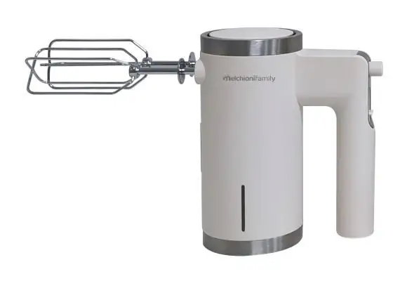 Image of Melchioni 118420040 sbattitore manuale 150 W Stainless steel, Bianco