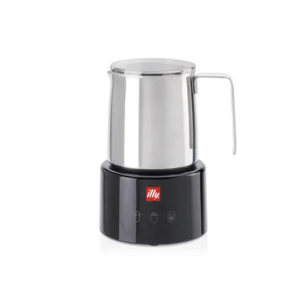 Image of Illy Milk Frother 23760 Montalatte Scaldalatte Nero Acciaio inox