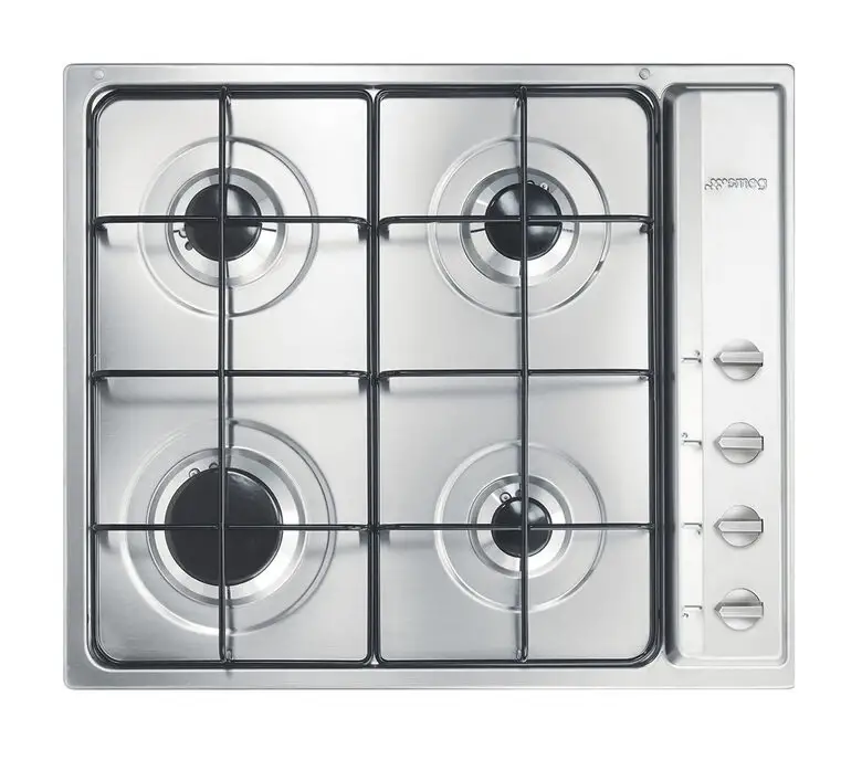 Image of Smeg S64S piano cottura Acciaio inossidabile Da incasso Gas 4 Fornello(i)cod077