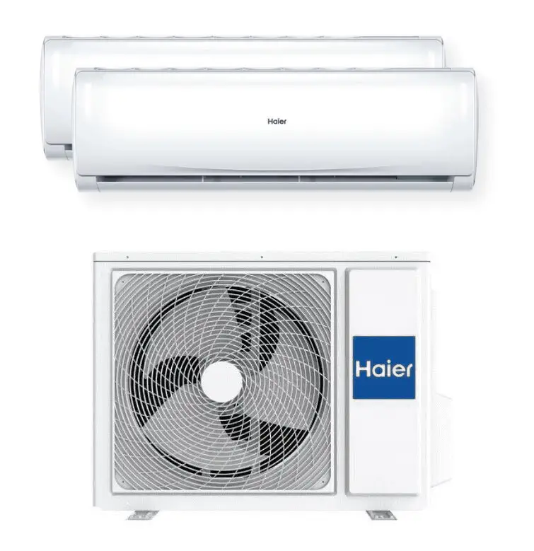 Image of Haier Trendy Condizionatore Fisso Dual Split 9000 btu + 12000 btu H2U14TAA 2 unità interne e 1 esterna