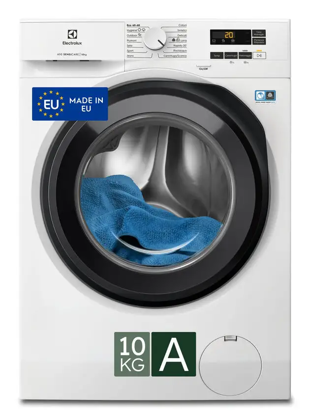 Image of Electrolux EW6F110G lavatrice Caricamento frontale 10 kg 1400 Giri/min Biancocod077