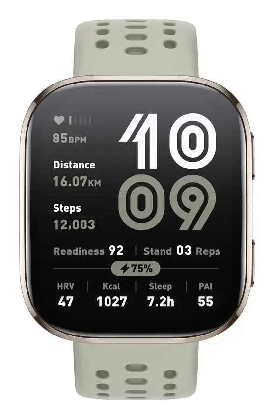 Image of Amazfit Bip 6 Stone 5 cm (1.97") AMOLED Digitale 390 x 450 Pixel Touch screen Oro GPS (satellitare)cod077
