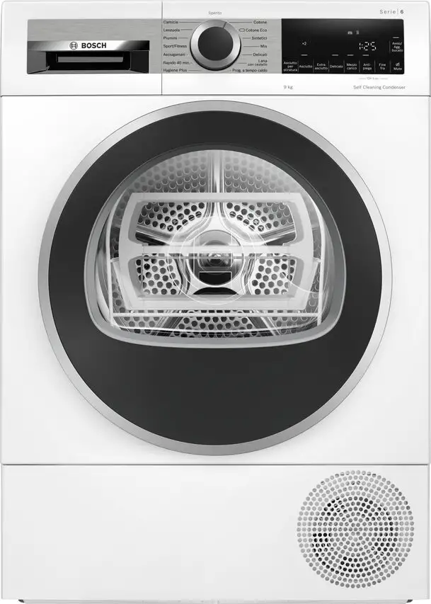 Image of Bosch Serie 6 WQG245D0IT asciugatrice Libera installazione Caricamento frontale 9 kg A+++ Biancocod077