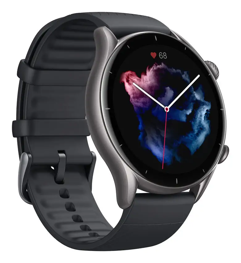 Image of Amazfit GTR 3 3,53 cm (1.39") AMOLED Digitale 454 x 454 Pixel Touch screen Nero GPS (satellitare)