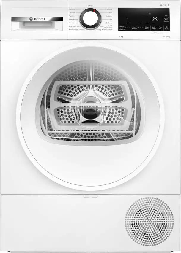 Image of Bosch Serie 6 WQG243D6IT asciugatrice Libera installazione Caricamento frontale 9 kg Biancocod077