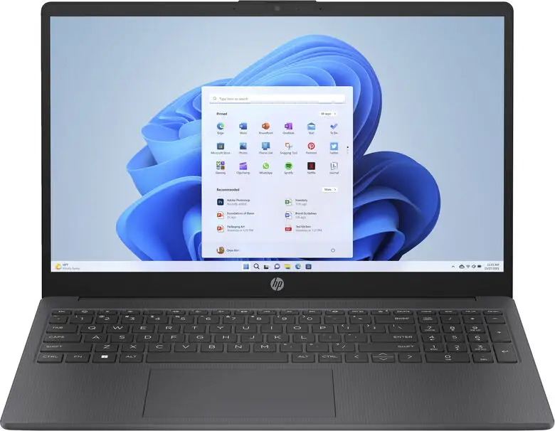 Image of HP 15-fc0041nl AMD Ryzen™ 5 7520U Computer portatile 39,6 cm (15.6") Full HD 8 GB LPDDR5-SDRAM 256 GB SSD Wi-Fi 6 (802.11ax) Windows 11 Home Grigiocod077