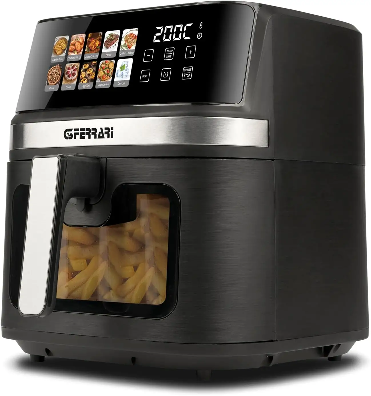 Image of G3 Ferarri G10212 Friggisano Friggitrice ad Aria 8 Litri, 1700 W, Display digitale a colori, 10 programmi, Temperatura 80-200°C, BPA/PFOA Safe, Timer 60 min, Ricettario inclusocod077