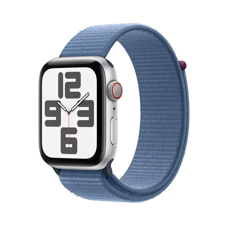 Image of Apple Watch SE GPS + Cellular Cassa 44mm in Alluminio con Cinturino Sport Loop Blu Inverno