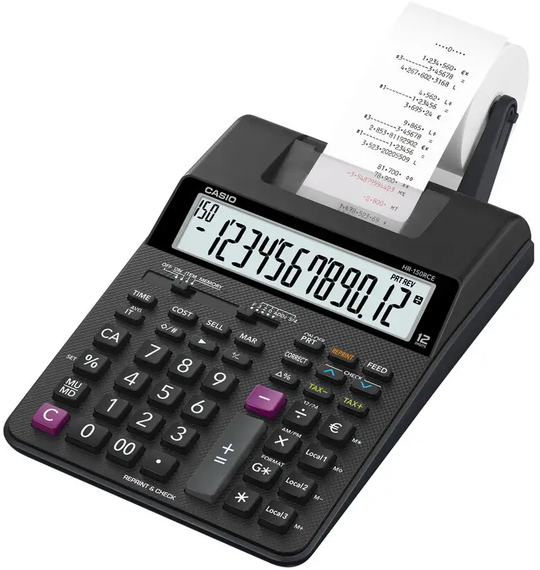 Image of Casio HR-150RCE calcolatrice Desktop Calcolatrice con stampa Nerocod077