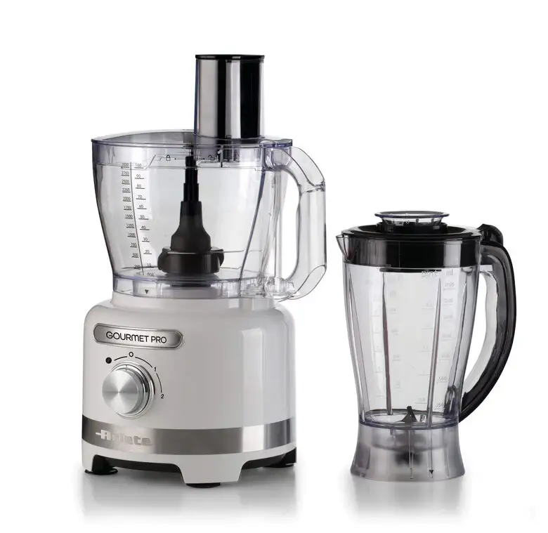 Image of Ariete 1782 Gourmet Pro Moderna, Robot da cucina, Tritatutto 3L, Frullatore 2L, 2 velocità + Pulse, Set di lame + Disco in acciaio inox, Accessorio spremiagrumi, Biancocod077