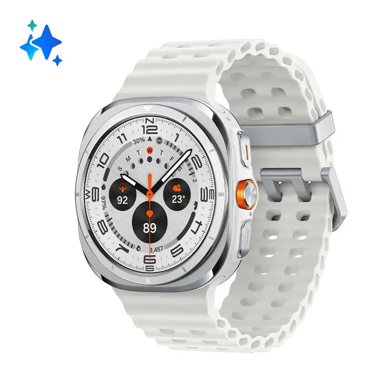 Image of Samsung Galaxy Watch Ultra Smartwatch Galaxy AI, Resistenza estrema, Batteria a lunga durata, Sirena di emergenza, LTE, Cassa in Titanium di grado aerospaziale 47mm Titanium biancocod077