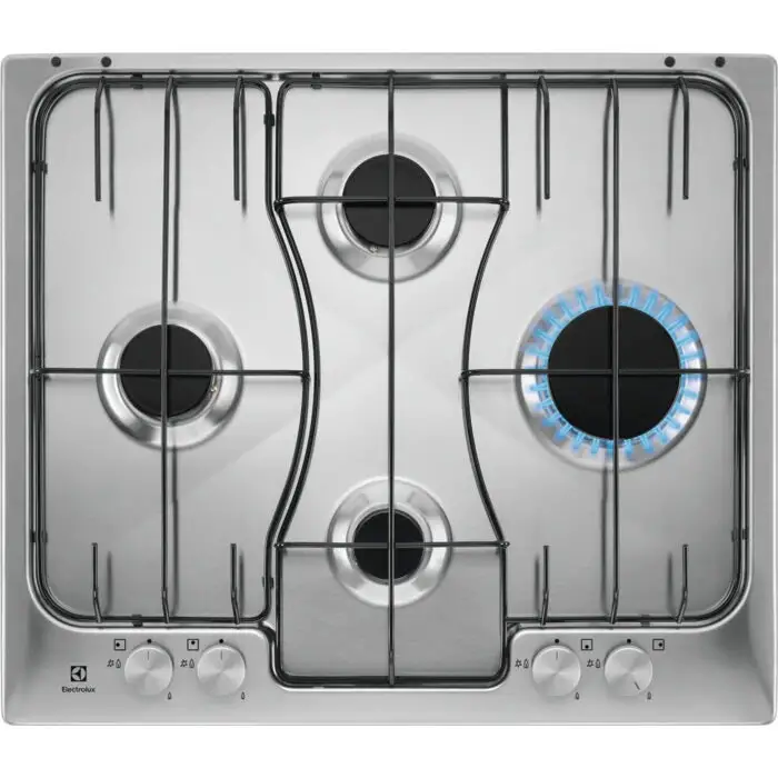 Image of Electrolux RGG6242LOX Acciaio inossidabile Da incasso 60 cm Gas 4 Fornello(i)