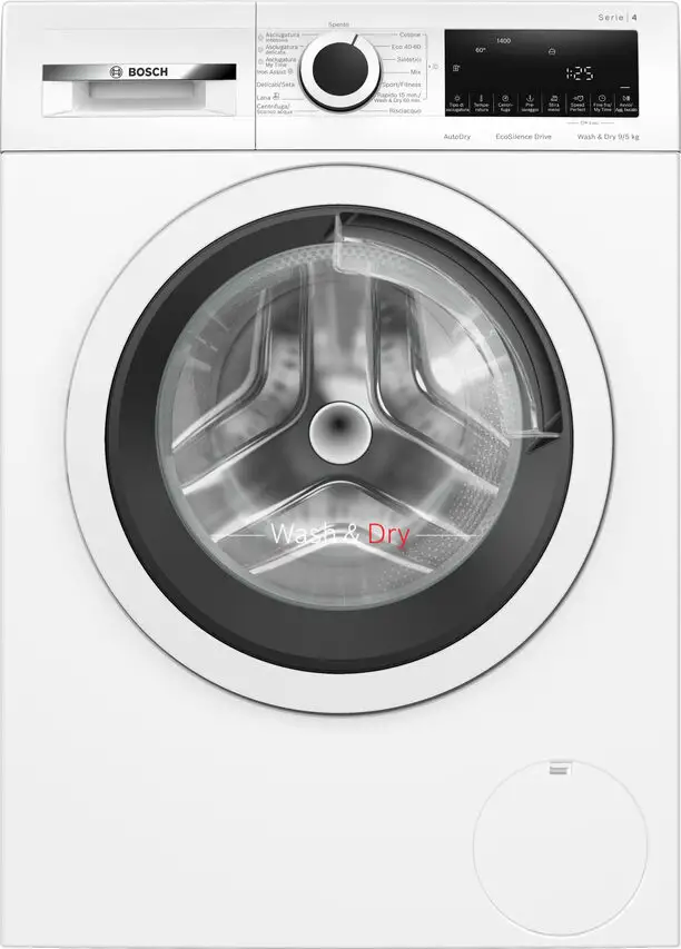 Image of Bosch Serie 4 WNA144V0IT Lavasciuga 9/5 kg 1400g/min Bianco Classe E/Bcod077
