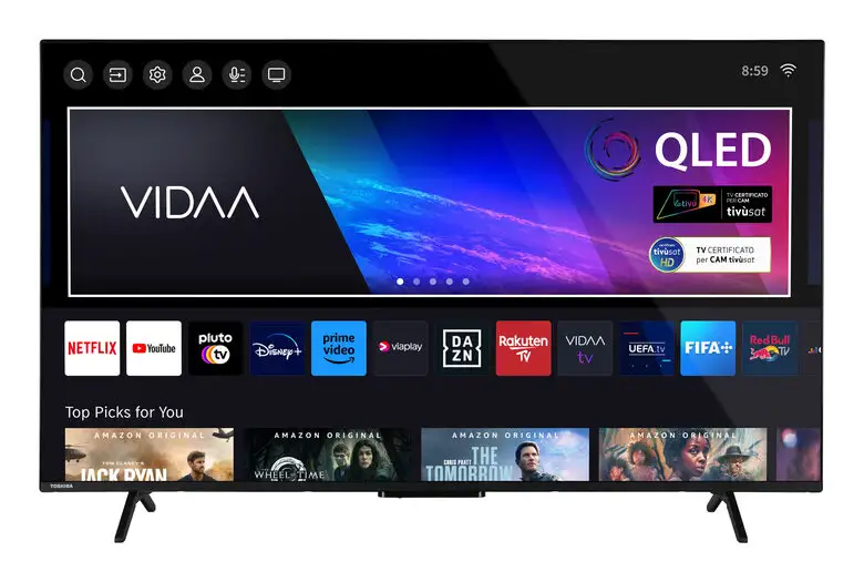 Image of Toshiba 55QV2463DA QLED TV 139,7 cm (55") 4K Ultra HD Smart TV Nero 250 cd/m² cod012