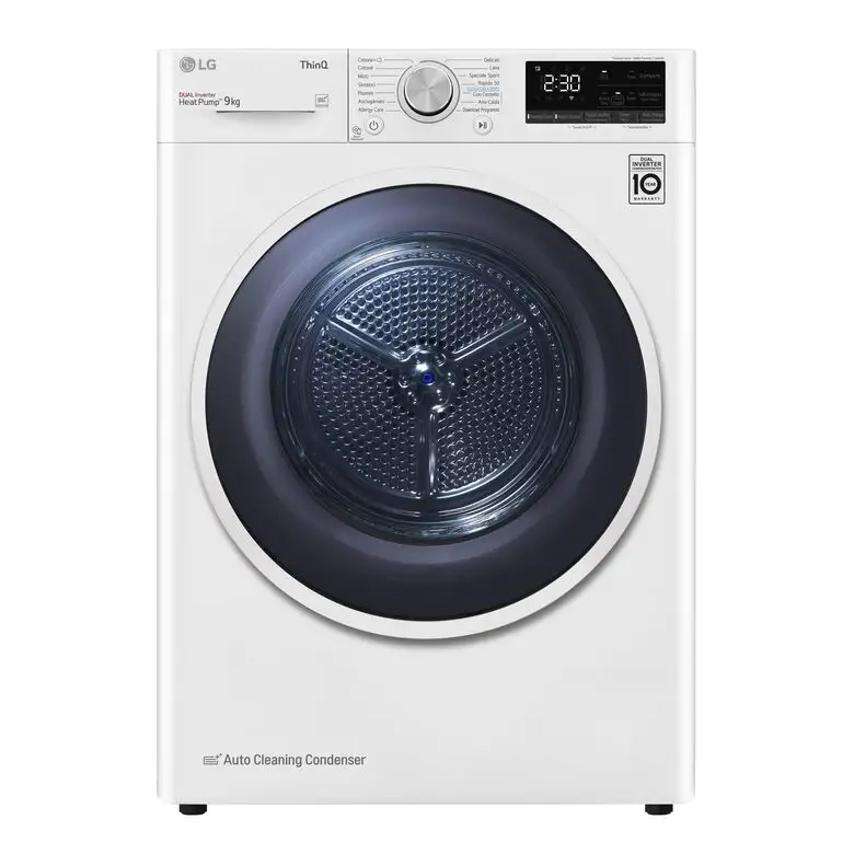 Image of LG RH90V9AVHN asciugatrice Libera installazione Caricamento frontale 9 kg A+++ Biancocod077