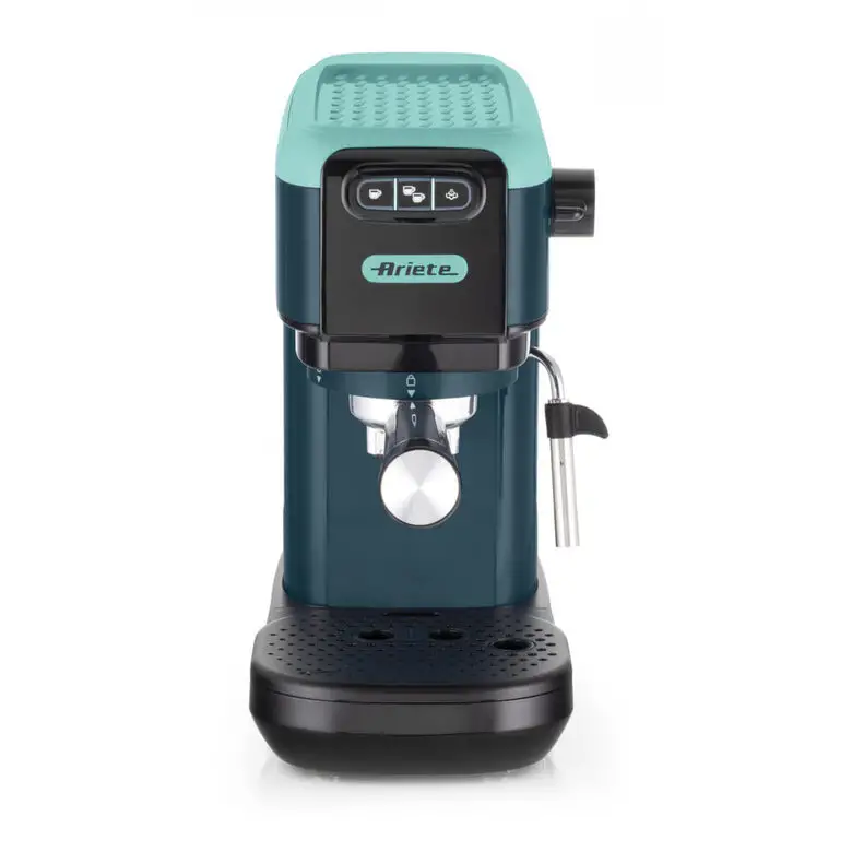 Image of Ariete 1399 Light Aquamarine Macchina da caffè espresso, Per polvere e cialde ESE, 1300 W, Capacità 1,1L, 15 bar di pressione, Filtro 1, 2 tazze e cialda ESE, Cappuccino, Verde