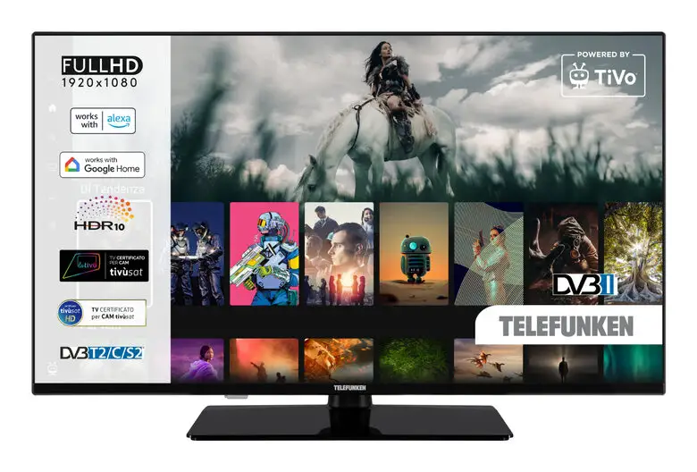 Telefunken TE40750B45I2KT 40" Full HD Smart TV Wi-Fi 101,6 cm (Nero)