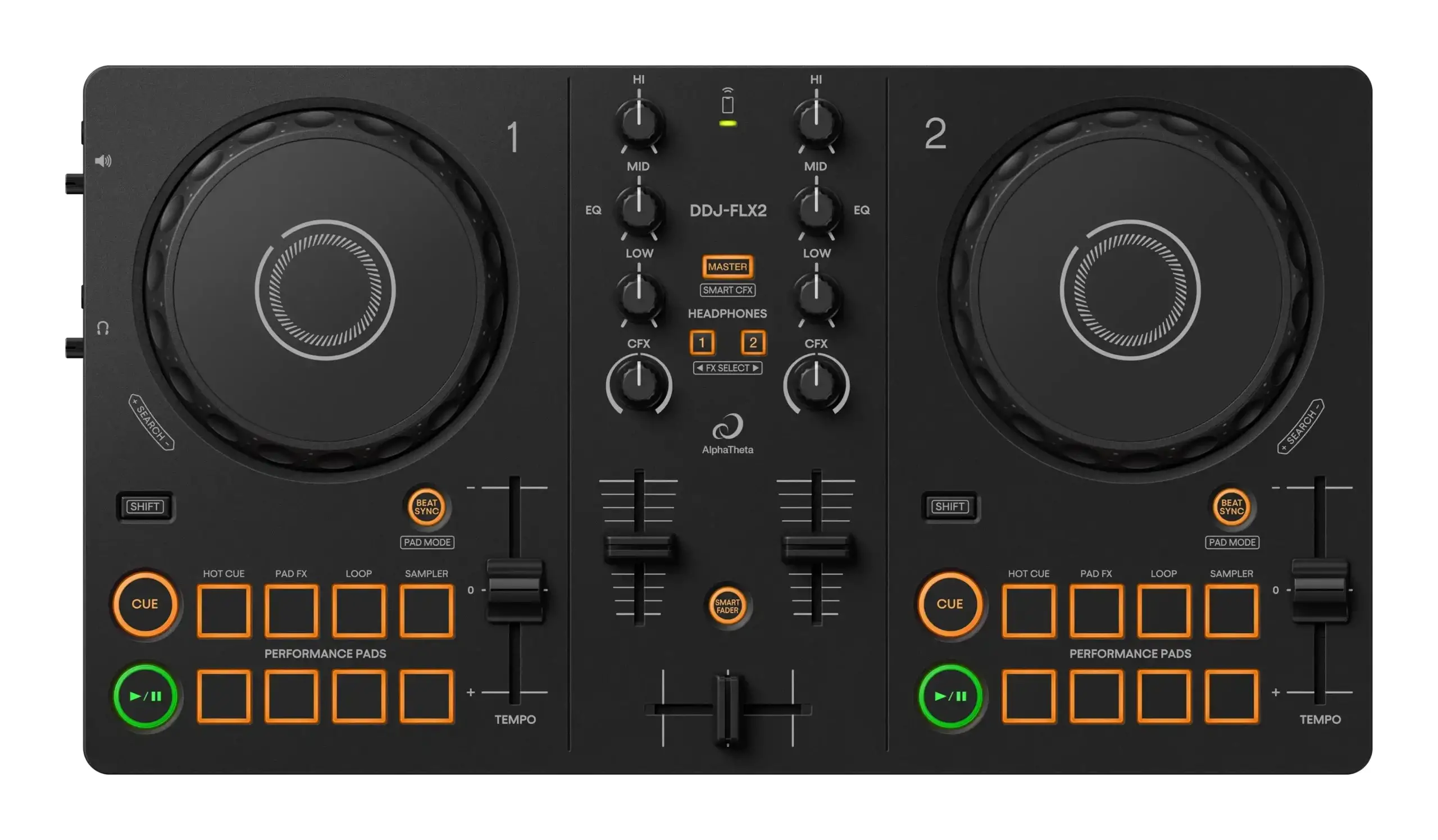 Image of Pioneer DDJ-FLX2 controller DJ rekordbox