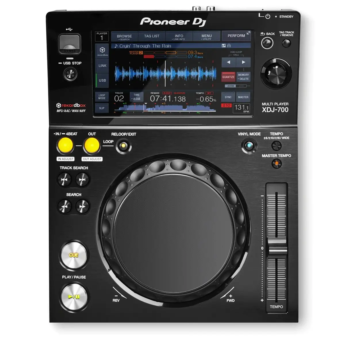 Image of Pioneer DJ XDJ-700 Controller Per Dj Nero Digital Vinyl System (Dvs) Scratcher