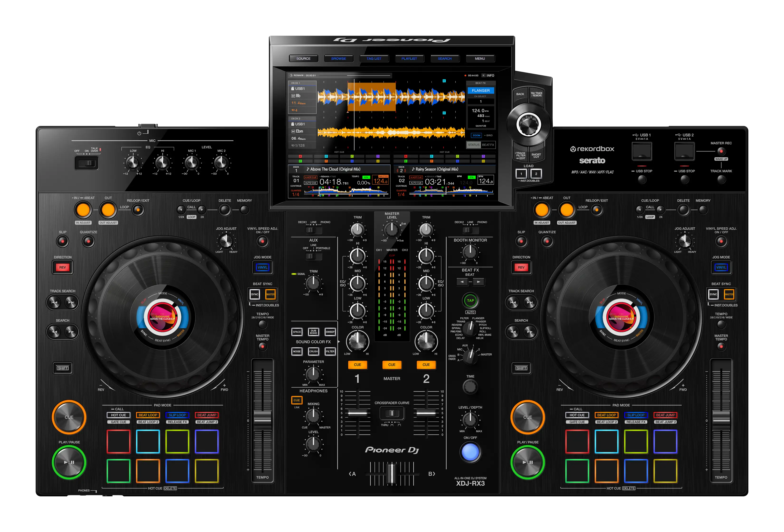 Image of Pioneer DJ XDJ-RX3 Controller DJ All-in-one 2 Canali con Rekordbox e USB Nero