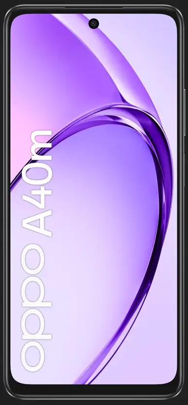 Image of OPPO A40M Smartphone, Fotocamera AI 50MP, Selfie 5MP, Display 6.67” 90HZ LCD HD+, 5100mAh, RAM 8(Esp4GB/6GB/8GB)+ROM 256GB (esp1TB), IP54, [Versione Italia], Sparkle nero