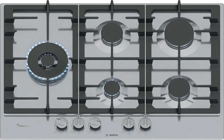 Image of Bosch Serie 6 PCS7A5I90 Piano cottura a gas 75 cm 5 fuochi Acciaio Inoxcod077