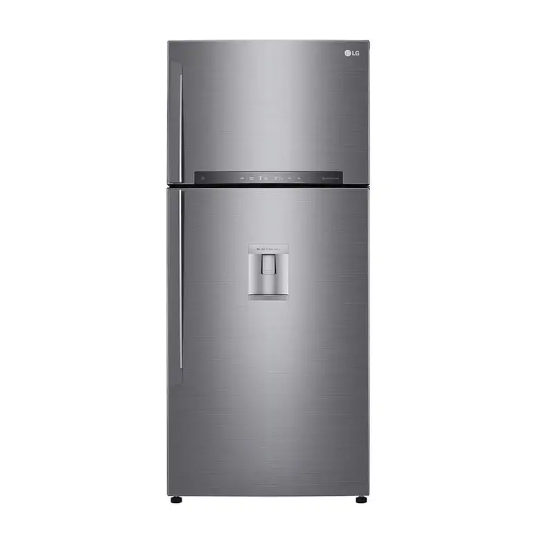 Image of LG GTF744PZPED Frigorifero doppia porta, Classe E, 509L, Wi-Fi, Dispenser acqua, Inox