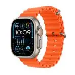 Apple Watch Ultra 2 GPS + Cellular, Cassa 49m in Titanio con Cinturino Ocean Arancione