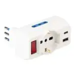 POLYPOOL PP2389 adattatore per presa di corrente Tipo L (IT) Bianco
