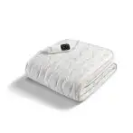 Imetec Scaldasonno Adapto singolo 150 x 80 cm, Basso consumo, Tecnologia brevettata, Riscaldamento rapido, Temperatura personalizzata, Cotone con trattamento antibatterico, Comando con 6 tem