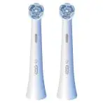 Oral-B Testine di Ricambio iO Series Ultimate Clean, testine rotonde di ricambio originali, con setole CrissCross per pulizia e rimozione della placca avanzate e in profondità, 2