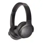 Audiotechnica ATH-S220BTK Cuffie Bluetooth fino a 60 ore Compatibili con Google Assistant e Siri
