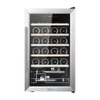 Bolero GrandSommelier 2450 Cantinetta nera e Inox 24 bottiglie sistema di raffreddamento a compressore temperatura regolabile
