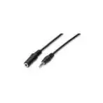 nuovaVideosuono 3.5mm 5m M-F cavo audio Nero