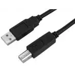 nuovaVideosuono USB A-USB B, 1.5m M-M cavo USB 1,5 m USB 2.0 Nero
