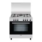 Glem Gas A855EI cucina Elettrico Nero, Acciaio inossidabile A