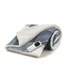Imetec CaldoPlaid Tartan Grey Plaid Riscaldabile, Morbida Coperta Elettrica 160x120 cm, Basso Consumo, Tecnologia Adapto, Dispositivo di Sicurezza, Rapido Riscaldamento, 6 Temperature, Lavab