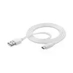 Cellularline USB to USB-C DATA CABLE Cavo USB/USB-C per ricarica e sincronizzazione dati Bianco
