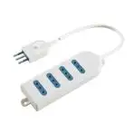 Poly Pool PP0387 prolunghe e multiple 1,5 m 4 presa(e) AC Interno Bianco