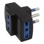 Poly Pool PP0452.1 adattatore per presa di corrente Tipo L (IT) Universale Nero, Blu