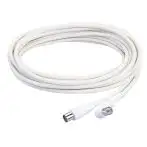 Poly Pool PP0622 cavo coassiale 5 m F Plug Bianco