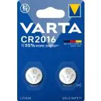 Varta LITHIUM Coin CR2016 (Batteria a bottone, 3V) Blister da 2