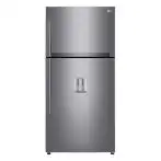 LG GTF916PZPED Frigorifero doppia porta maxi, Classe E, 592L, Wi-Fi, Dispenser acqua, Inox