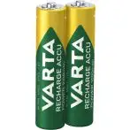 Varta Recharge Accu Power AAA 1000 mAh Blister da 2 (Batteria NiMH Accu Precaricata, Micro, ricaricabile, pronta all'uso)