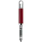 KitchenAid KGEM3112ER Frutta e ortaggi Pelapatate dritto Rosso, Acciaio inox