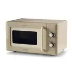 Ariete Linea Vintage 3960 Forno a microonde Vintage, 800W, Capacità 20L, 3 funzioni, 6 livelli di cottura, Timer, Beige